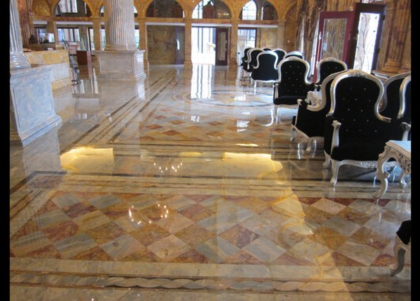 酒店的梵高黄石材应用 酒店的梵高黄石材应用图片
