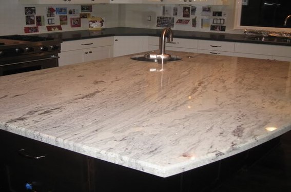 石材应用-花岗石罗马白麻应用于厨房设计