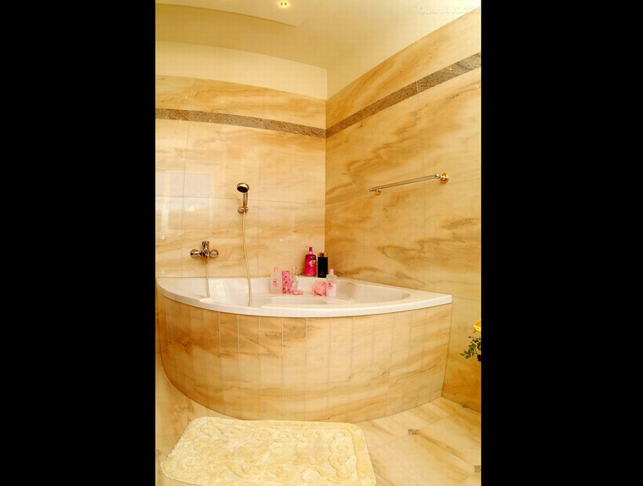 黄色大理石应用于酒店设计之浴室设计 黄色大理石应用于酒店设计之浴室设计图片