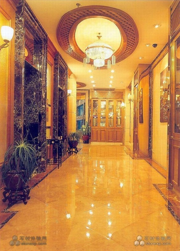 酒店电梯间走廊 室内地面设计