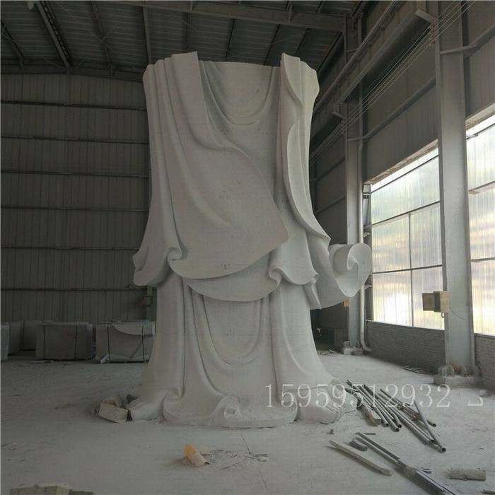 大型石雕9.9米凈瓶觀音菩薩佛像雕塑 石雕南海觀音