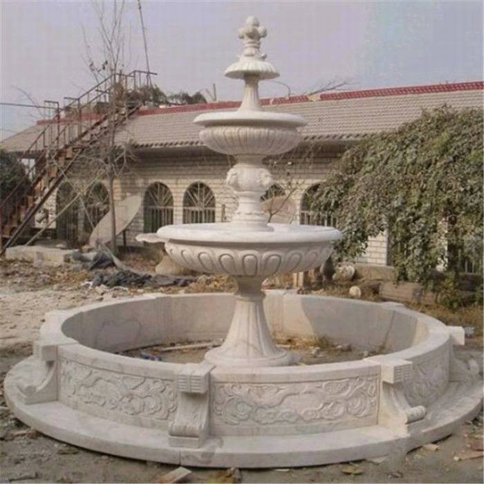 厂家直销定制石雕喷泉流水喷泉大理石喷泉现代欧式喷泉