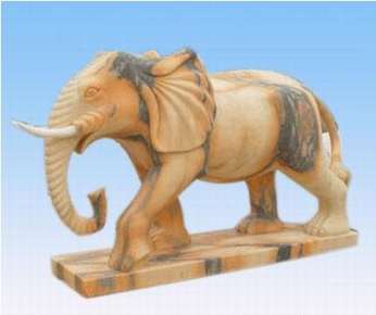 动物石雕  大象