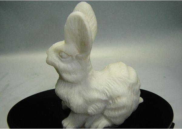 汉白玉白兔_石雕兔子厂家(图片) 汉白玉白兔_石雕兔子厂家(图片)图片