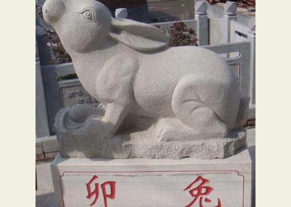 兔子雕刻_汉白玉白兔(图片)
